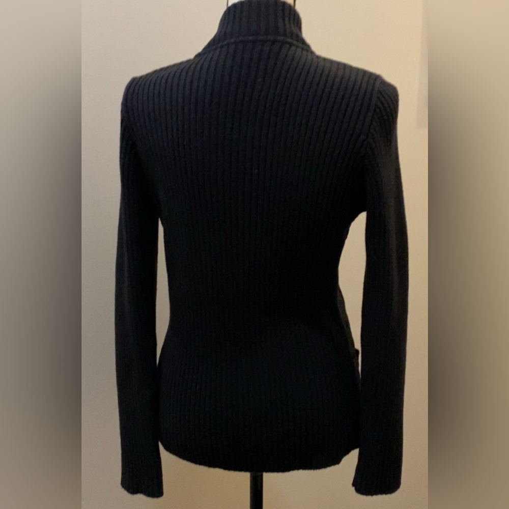 Harve Benard Black Jacket/Sweater Sz M - Picture 3 of 7